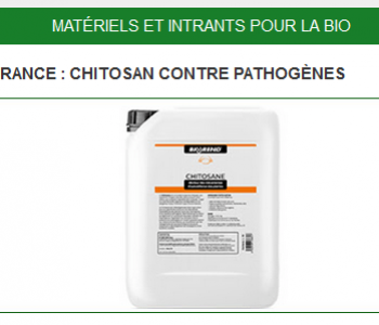 Le chitosan utilisé contre les pathogènes pour les cultures bio.